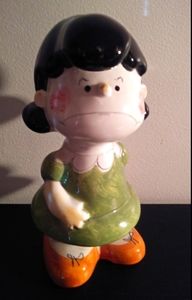 ***RARE LUCY VAN PELT PEANUTS BANK ITALY